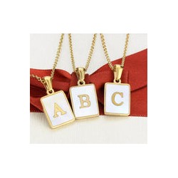Collar Inicial Acero Inoxidable 9509-85