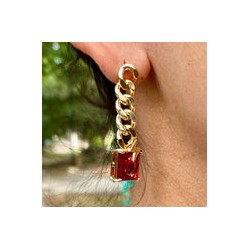 Aretes Chapa de Oro CH1224-19