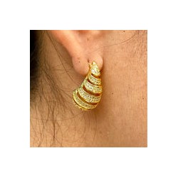 Aretes Chapa de Oro CH1224-47