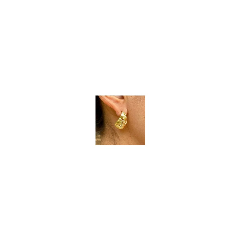 Aretes Chapa de Oro CH1224-39