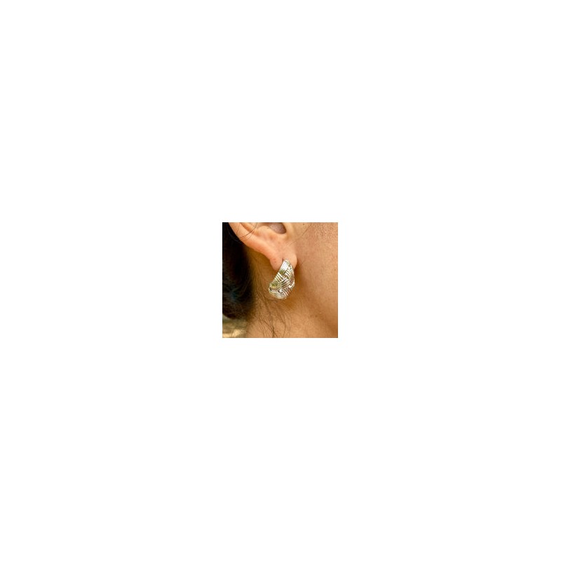 Aretes Chapa de Oro CH1224-38