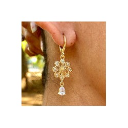 Aretes Chapa de Oro CH1224-30