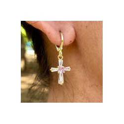 Aretes Chapa de Oro CH1224-25