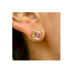 Aretes Chapa de Oro CH1224-24