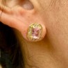 Aretes Chapa de Oro CH1224-24