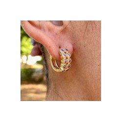 Aretes Chapa de Oro CH1224-12