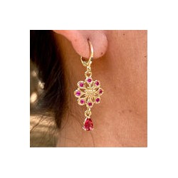Aretes Chapa de Oro CH1224-32