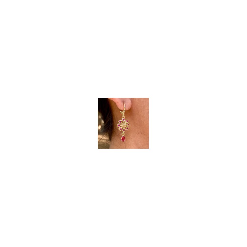 Aretes Chapa de Oro CH1224-32