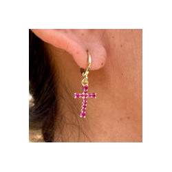 Aretes Chapa de Oro CH1224-23