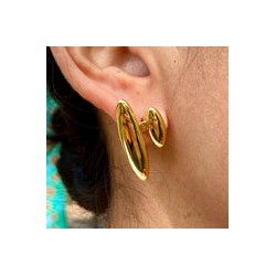 Aretes Chapa de Oro CH1224-42