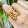 Anillo Chapa de Oro CH1224-77