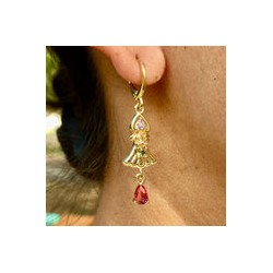 Aretes Chapa de Oro CH1224-34