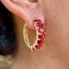 Aretes Chapa de Oro CH1224-6