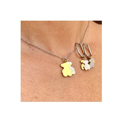 Set Collar Aretes Dupe Tous Acero Inoxidable 0628-85