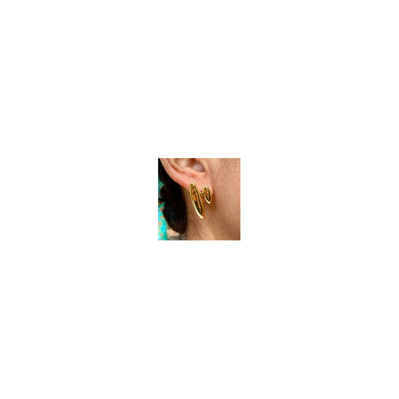 Aretes Chapa de Oro CH1224-42